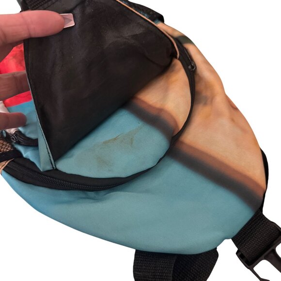 Nipsey Hussle Print Sling Backpack With Front Pocket & Adjustable Strap - Picture 4 of 7